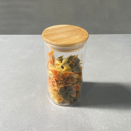 Kit de 3 Potes de Vidro Hermético com Tampa de Bambu 700ml - 4