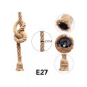 Ver imagem 2 de Pendente Corda Retrô Víntage Rustico Decorativo Soquete E27