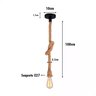 Pendente Corda Retrô Víntage Rustico Decorativo Soquete E27 - 3