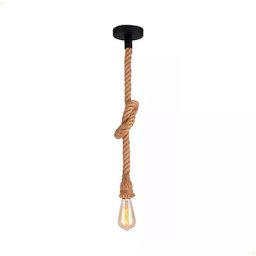 Pendente Corda Retrô Víntage Rustico Decorativo Soquete E27 - 1