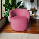 Ver imagem 7 de Poltrona Decorativa Beatriz Orgânica Suede Rosa