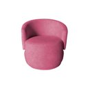 Ver imagem 1 de Poltrona Decorativa Beatriz Orgânica Suede Rosa