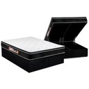 Ver imagem 1 de Conjunto Box Baú King: Colchão Espuma D33 Black e White Pillow + Base Crc Courano Black(193x203)