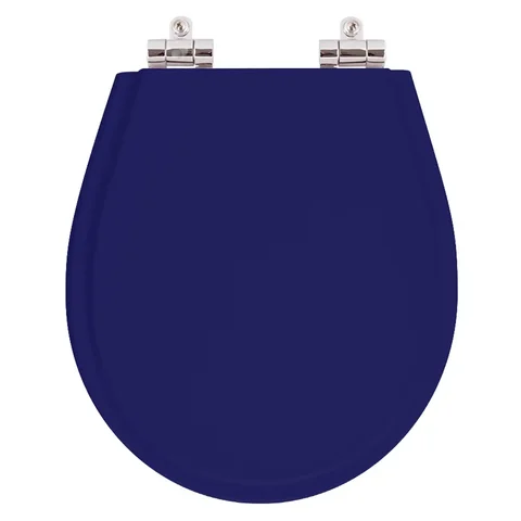 Assento Sanitario Poliester com Amortecedor Avalon Azul Cobalto para Vaso Ideal Standard
