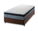 Ver imagem 2 de Conjunto Cama Box Espuma Chicago Cinza Solteiro 88x188x57