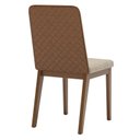 Ver imagem 3 de Cadeira para Mesa de Jantar Pietra Kit 02 Peças Corano Caramelo Creme – Henn