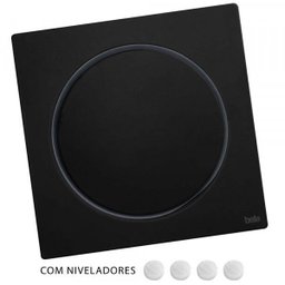 Ralo Inteligente Click para Banheiro 15x15cm Inox Preto - 1
