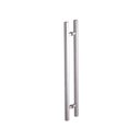 Ver imagem 1 de Puxador Duplo para Vidro ou Madeira 60cm em Aço Inox Polido Brilhante Stainless