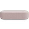Cabeceira Cama Box Casal 140cm Lanna com Puff Recamier Doha W01 Bouclê Rosê - Lyam Decor - 4
