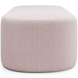 Cabeceira Cama Box Casal 140cm Lanna com Puff Recamier Doha W01 Bouclê Rosê - Lyam Decor - 10