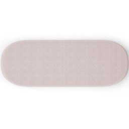 Cabeceira Cama Box Casal 140cm Lanna com Puff Recamier Doha W01 Bouclê Rosê - Lyam Decor - 13