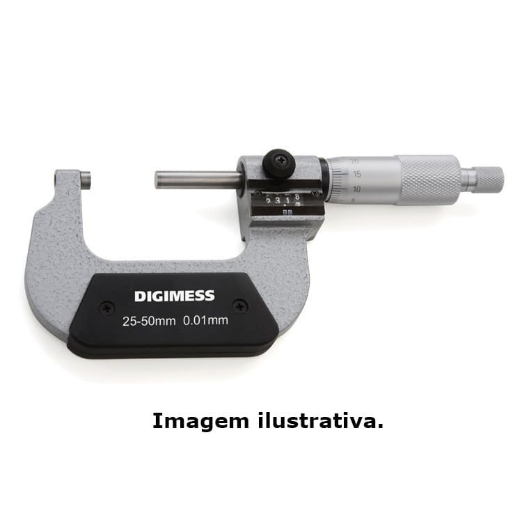 Micrômetro Externo com Contador Mecânico Capacidade 0-25mm Digimess 110.400