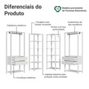 Ver imagem 5 de Guarda-roupa Closet Modulado 4 Gavetas 258 Cm Valencia Madesa 04