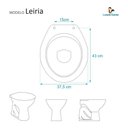 Ver imagem 3 de Tampa de Vaso Poliester com Amortecedor Leiria Branco para Bacia Luzarte