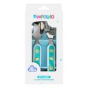 Ver imagem 2 de Kit Talher Infantil Colher/garfo Inox Verde/limão - Pimpolho