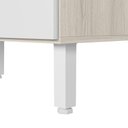 Ver imagem 4 de Balcão com Tampo 2 Portas MDF 80 cm Kali 1222322 Bianco Toq Branco Nicioli