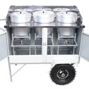 Ver imagem 2 de Carrinho Caldo e Sopa Cefaz Branco com Guarda Sol Bl35p-gs
