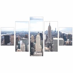 Quadro prédios cidades arranha céu decorativo 160x80 cm - 1