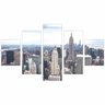 Quadro prédios cidades arranha céu decorativo 160x80 cm - 1