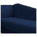 Ver mais imagens de Diva Recamier Vanessa 160cm Lado Direito Suede Adj Decor Azul Marinho