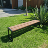 Banco em Madeira Plástica Ecológico sem Encosto para Jardim - 2