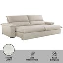 Ver imagem 3 de Sofá Filadélfia Linho 02 Módulos 90cm B25cm Meu Sofá Online A302 Linho Branco