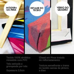 Quadro kit evangelico jesus decorativo 30X22 CM - 3