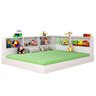 Cama de Chão com Estante em L e Nichos 100% Mdf - 2