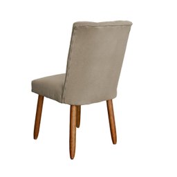 Kit 4 Cadeiras Sala de Jantar Cozinha Estofada Paris Reforçada Suede  - Twdecora - 6