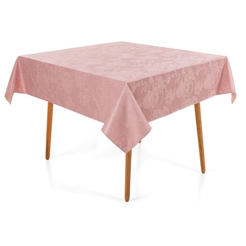 Toalha de Mesa Quadrada 8 Lugares Sempre Limpa Lotus Lilas Karsten