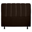 Ver imagem 3 de Cabeceira Cama Box Casal Berlim 140cm Marrom
