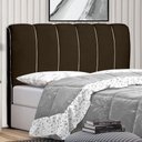 Ver imagem 1 de Cabeceira Cama Box Casal Berlim 140cm Marrom