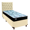 Ver imagem 1 de Cama Box + Colchão Solteiro Molas Ensacadas Life Gold Paropas + Cabeceira Estofada