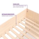 Ver imagem 7 de Cama Elevada com Escada Lateral Artsy Madeiraoriginals