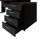 Ver imagem 7 de Mesa Escritório Diretor 1,70m a 1,92m 4 Gavetas Pé Metal F5