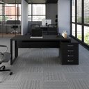 Ver imagem 1 de Mesa Escritório Diretor 1,70m a 1,92m 4 Gavetas Pé Metal F5