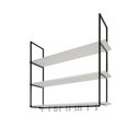 Ver imagem 2 de Nicho de Parede Londres 120 Cm Preto e Branco