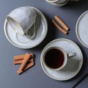 Ver imagem 4 de Xícara de Chá com Pires Bio Vanilla 170ml Cerâmica Off White Porto Brasil Cozinha