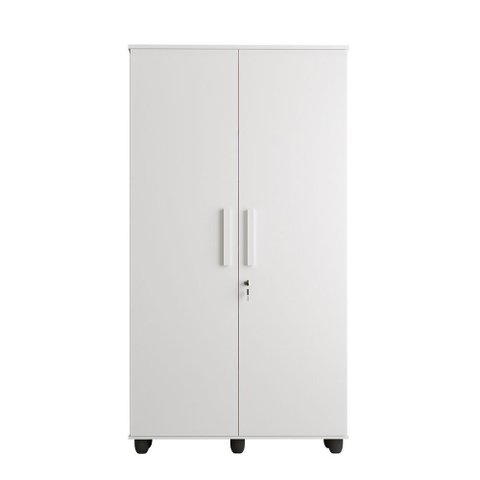 Kit 2 Armários Organizadores Multiuso Gold 2 Portas para Organização do Quarto e Escritório - Branco