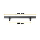 Ver imagem 4 de Puxador para Portas e Gavetas 192 mm x Ø12 mm Preto 4 Peças