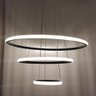Lustre Pendente Luminaria 3 Arcos Aneis Perfil Luxo Infinito 48w Regulavel 3 em 1 Decoraçao Sala - 5