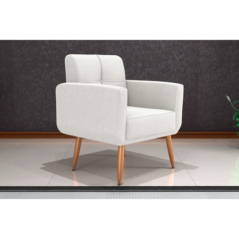 Poltrona Decorativa Havana Boucle Bege F492 - Matrix