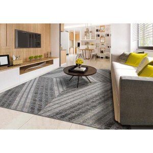 Tapete para Sala Solar 02 Cinza 2,40x3,40M - Edantex