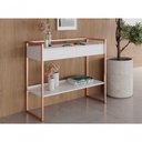 Ver imagem 2 de Aparador Bancada Buffet Industrial - Branco/Cobre Branco/Cobre