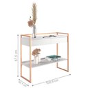 Ver imagem 4 de Aparador Bancada Buffet Industrial - Branco/Cobre Branco/Cobre