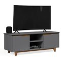 Ver imagem 1 de Rack Bancada Flow Cinza/freijó – Ej Móveis