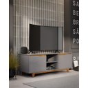 Ver imagem 5 de Rack Bancada Flow Cinza/freijó – Ej Móveis