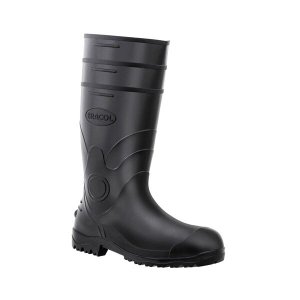 BOTA PVC CANO LONGO SEM FORRO PRETA BRACOL CA 37455 - 37