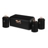 Jogo Porta Pães + 3 Potes Multiuso Black Rose Berlinger Haus - 1