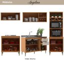 Ver imagem 3 de Cozinha Modulada 5 Peças 11 Portas 2 Gavetas Angelina - Angelin Off White